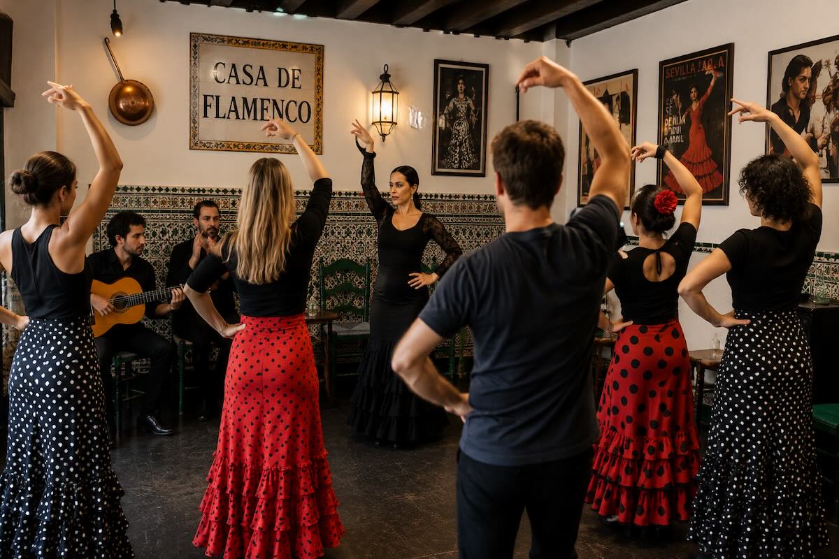 Classe de flamenco pour groupe à Madrid