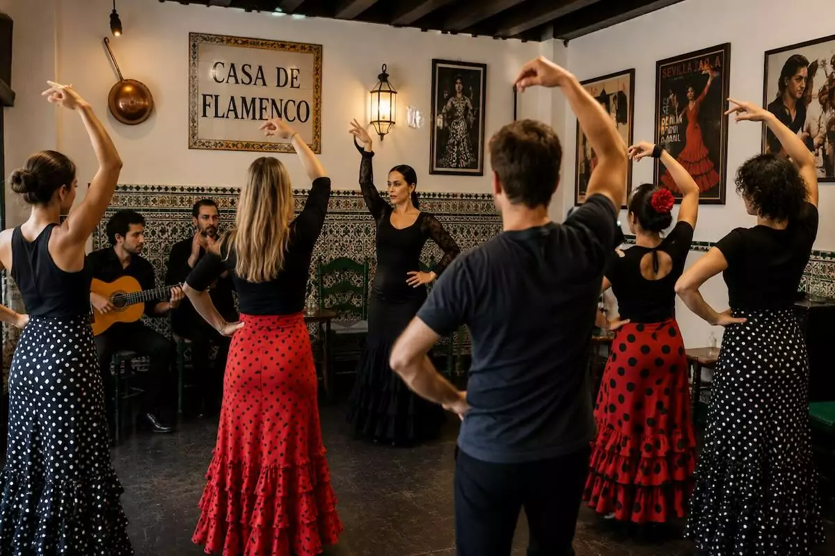 Classe de flamenco pour groupe à Madrid